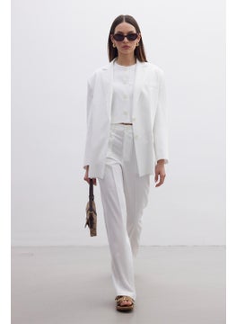 Manuka Natural Straight Trousers Ecru  - Image 5