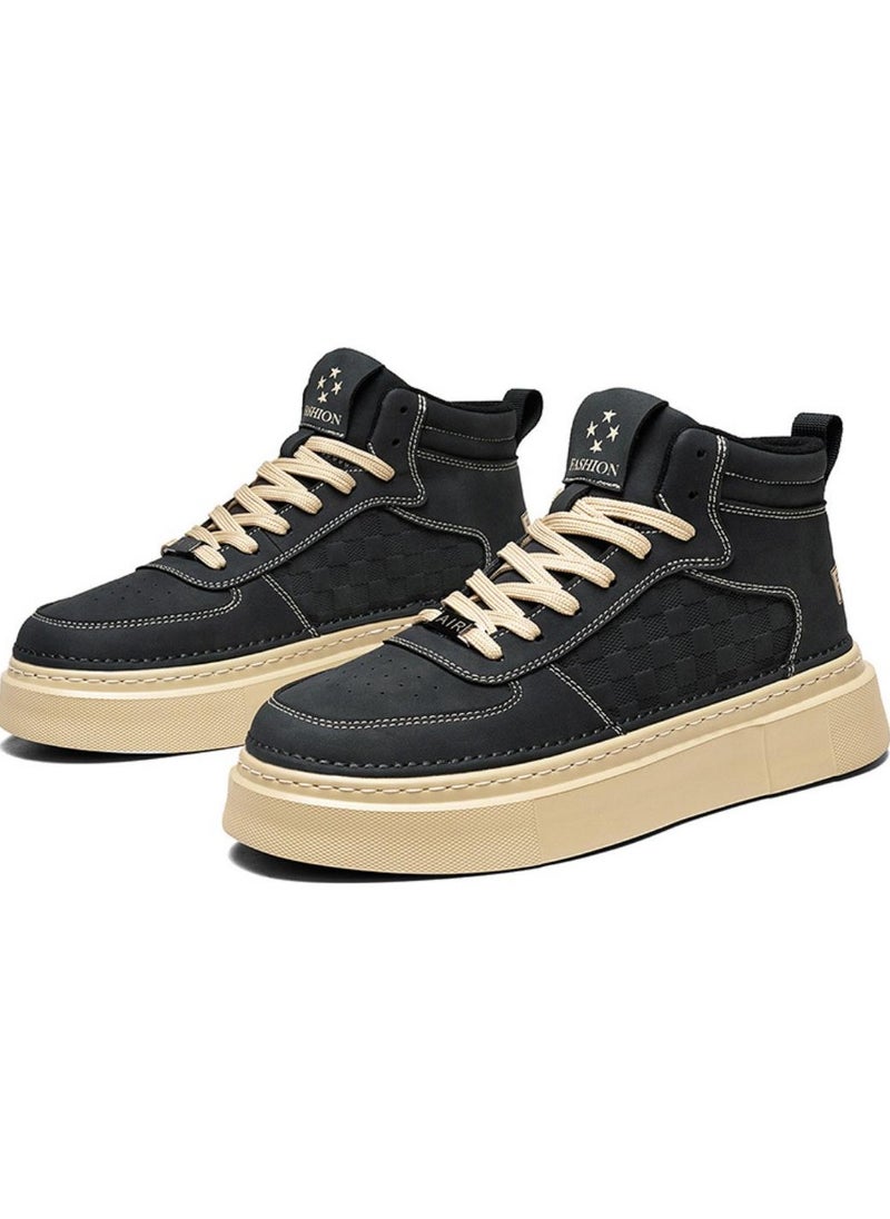 KUYING - New Men's Lightweight Mid Top Casual Retro Board Shoes - Image 1