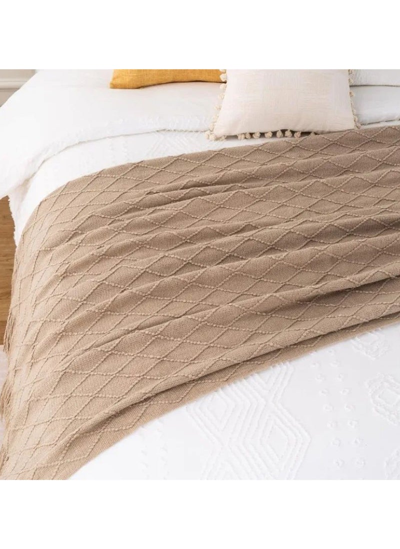 Soft Tassel Design Blanket