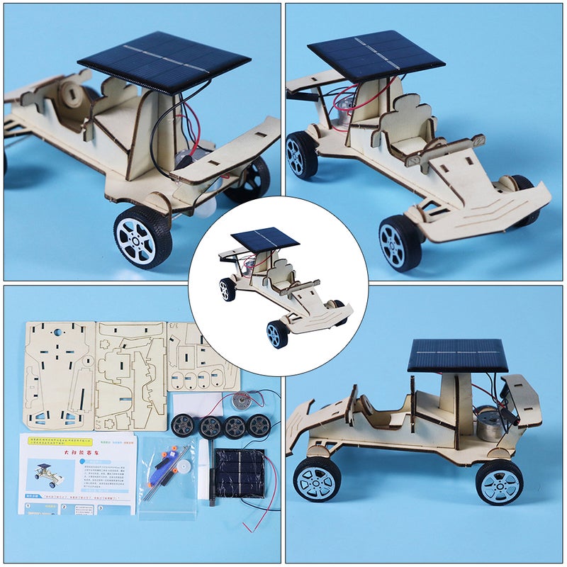 1 Set DIY Handmade Solar Energy Powered Assemble Toy Plaything - Image 2