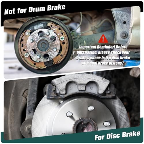 Rpeconu Dual Piston Brake Caliper Compressor, Heavy Duty Brake Caliper Tool, Premium Brake Pad Spreader Caliper Reset Tool for Most Cars, Light Trucks & Automotive Brake Systems - Image 3