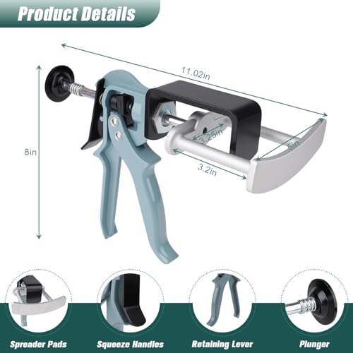 Rpeconu Dual Piston Brake Caliper Compressor, Heavy Duty Brake Caliper Tool, Premium Brake Pad Spreader Caliper Reset Tool for Most Cars, Light Trucks & Automotive Brake Systems - Image 4