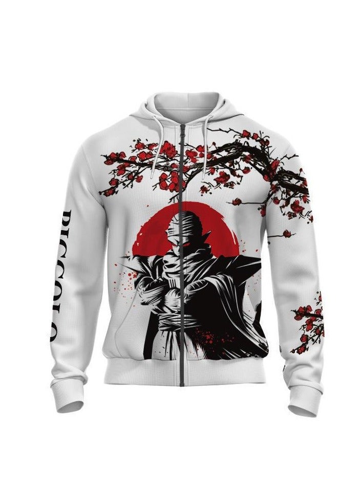 KUYING New Dragon Ball Zipper Hooded Hoodie Casual Loose Coat  - Image 1