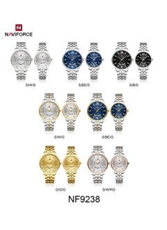 NAVIFORCE Luxury Couple's Watch Set – Silver & Rose Gold Waterproof Stainless Steel Elegant Design  - Image 5