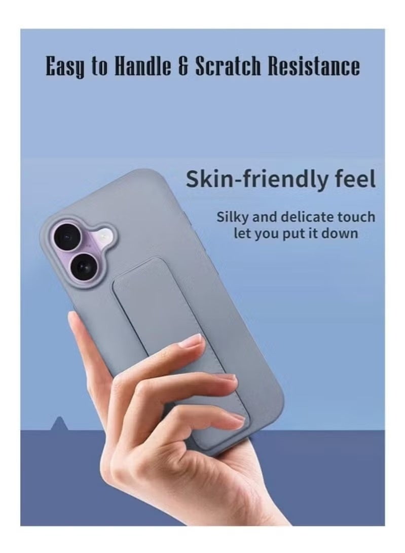 ACLIX Slim & Durable Apple iPhone 17 Case Cover with Built-In Magnetic Hand Grip – 3-in-1 Shock-Absorbent Protective Phone Case in Elegant Grey Featuring Secure Handling Grip, Stand Function & Enhanced Safety – Perfect Fit for iPhone 17 - Image 5