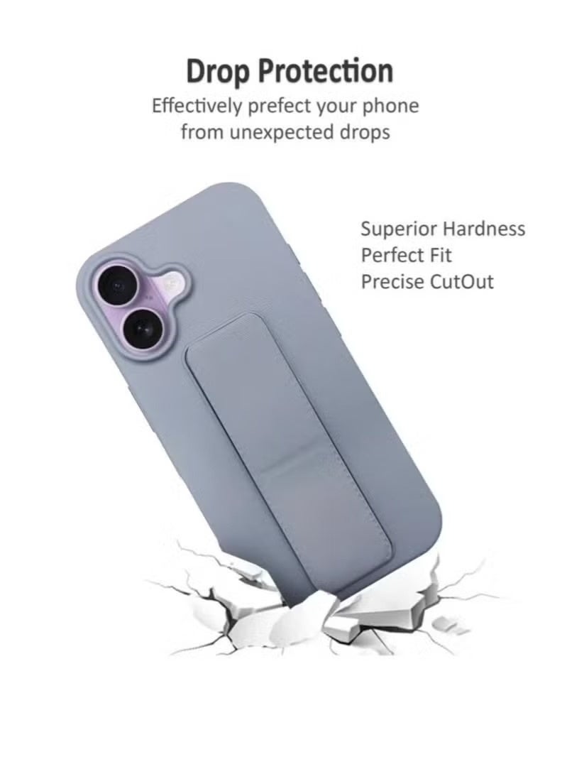 ACLIX Slim & Durable Apple iPhone 17 Case Cover with Built-In Magnetic Hand Grip – 3-in-1 Shock-Absorbent Protective Phone Case in Elegant Grey Featuring Secure Handling Grip, Stand Function & Enhanced Safety – Perfect Fit for iPhone 17 - Image 4