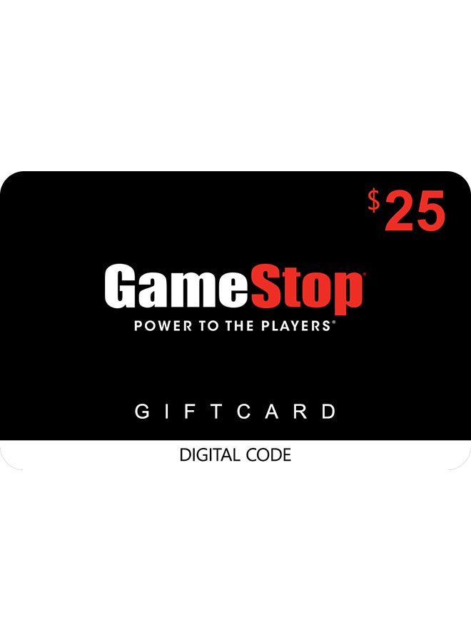 Game Stop Card 25 USD