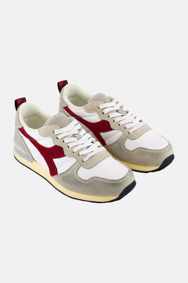 DIADORA Kids Boy Camaro Used Lace Up Sports Shoes, Grey Combo - Image 1