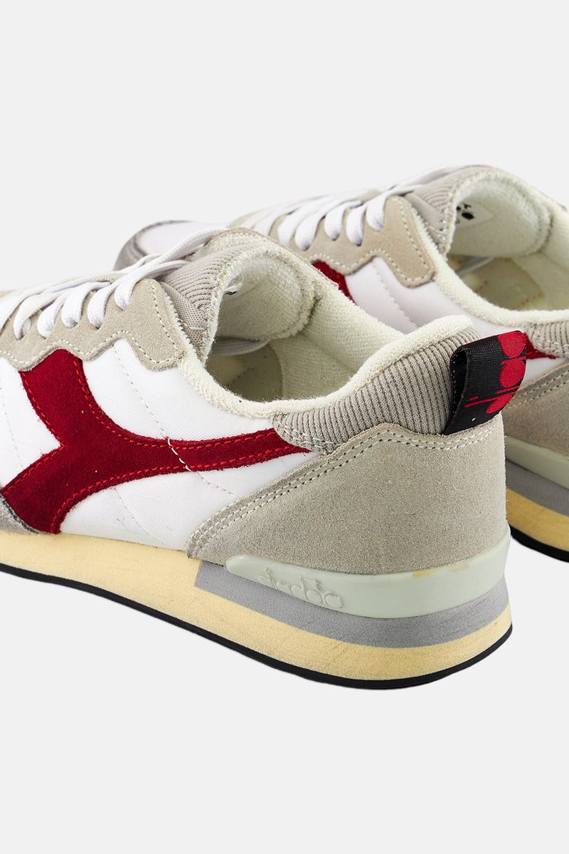 DIADORA Kids Boy Camaro Used Lace Up Sports Shoes, Grey Combo - Image 4