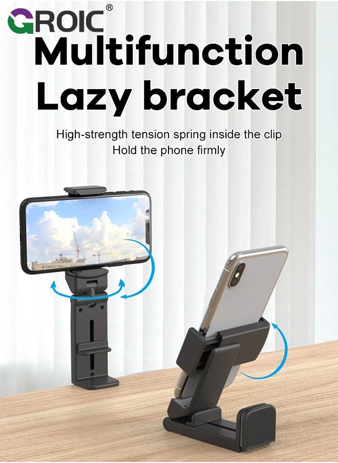 GROIC Universal in Flight Airplane Phone Holder Mount. Hands Free Viewing with Multi-Directional Dual 360 Degree Rotation. Pocket Size Must Have Airplane Travel Essential Accessory for Flying  - Image 2