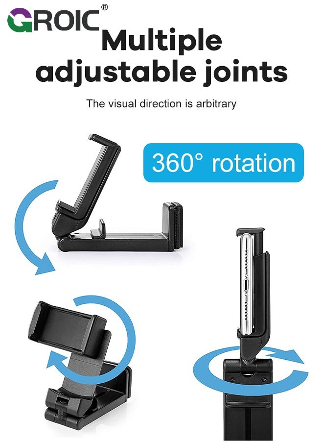 GROIC Universal in Flight Airplane Phone Holder Mount. Hands Free Viewing with Multi-Directional Dual 360 Degree Rotation. Pocket Size Must Have Airplane Travel Essential Accessory for Flying  - Image 3