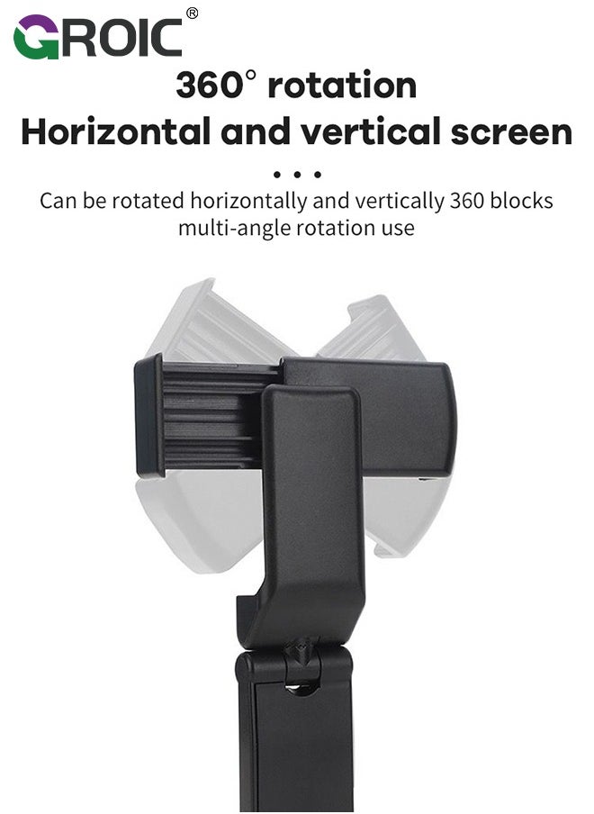 GROIC - Universal in Flight Airplane Phone Holder Mount. Hands Free Viewing with Multi-Directional Dual 360 Degree Rotation. Pocket Size Must Have Airplane Travel Essential Accessory for Flying - Image 1
