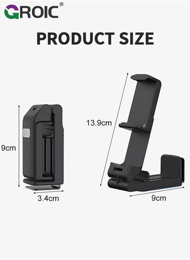 GROIC - Universal in Flight Airplane Phone Holder Mount. Hands Free Viewing with Multi-Directional Dual 360 Degree Rotation. Pocket Size Must Have Airplane Travel Essential Accessory for Flying - Image 1