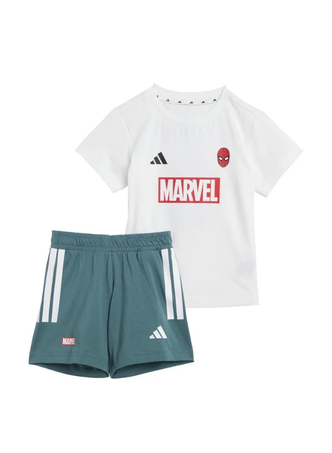 Adidas Adidas I Mrvl Sm T Set White Youth/Baby Jogger Suits For Kids