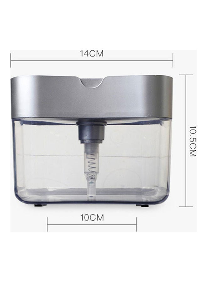 Aknur موزع صابون غسالات بمضخة لغسالات الأطباق الأوتوماتيكية وموزع صابون المطبخ فضي 14.5*10*13سم - Image 4