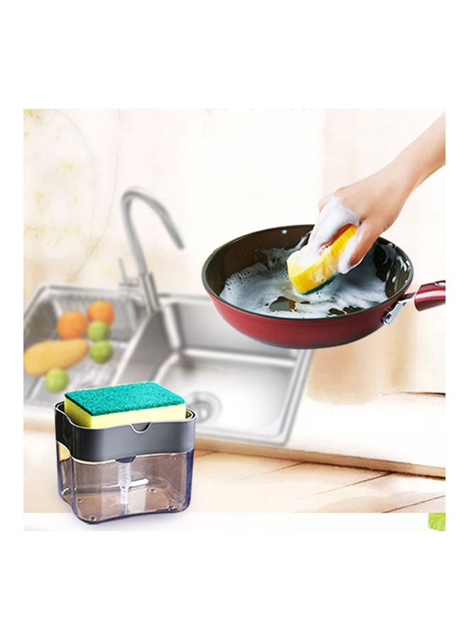 Aknur موزع صابون غسالات بمضخة لغسالات الأطباق الأوتوماتيكية وموزع صابون المطبخ فضي 14.5*10*13سم - Image 5