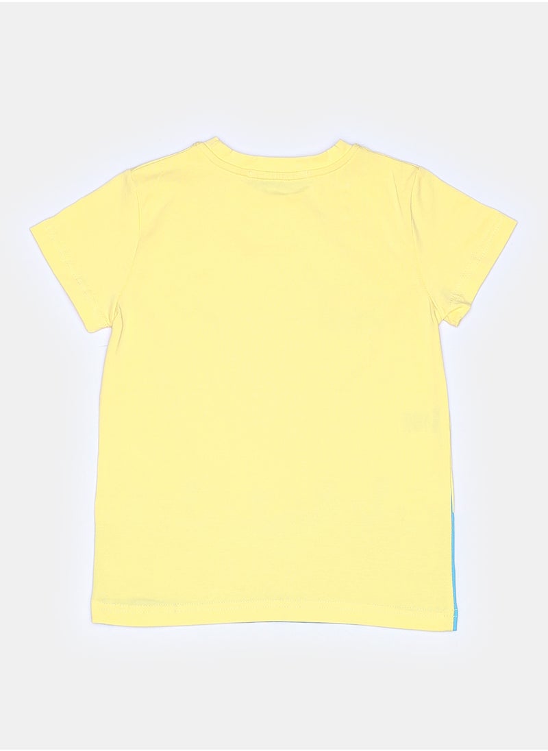 giggles - T-SHIRT Pal. Yellow Kids Boys - Image 1