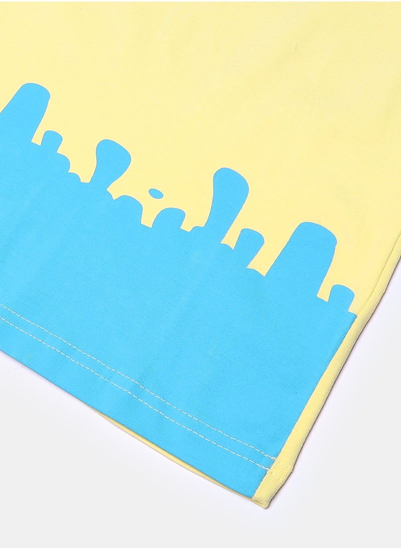 giggles - T-SHIRT Pal. Yellow Kids Boys - Image 1
