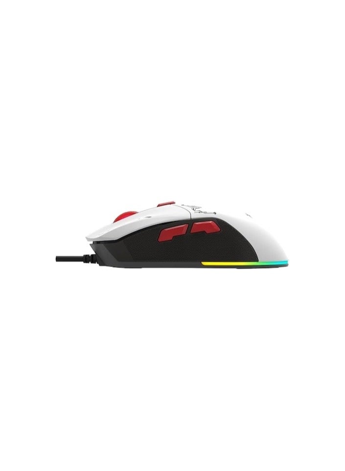 keem Gaming Mouse Lightweight Wired Computer Mouse Matte White  - Image 4