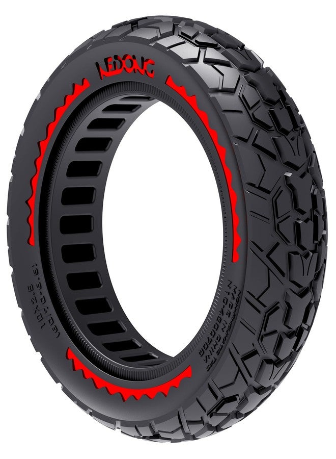 BABEJIA 2 Pack 10x2.50 (60/70-6.5) Solid Replacement Scooter Tires, Red - Image 3