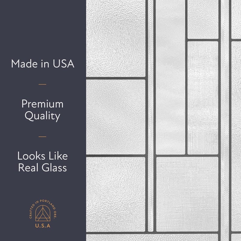 Artscape Empire 24 x 36 Inch Window Film, Made in USA – Provides Privacy, Non-Adhesive, Textured Leaded Glass Pattern, UV Protection, Easy to Apply and Removable - Image 5