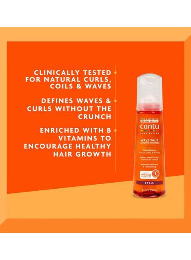 Cantu Shea Butter For Natural Hair Wave Whip Curling Mousse Multicolour 248ml - Image 3