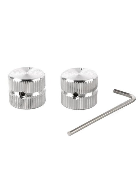 2 Pcs Guitar Tone Volume Knob Metal Metal Electric Guitar Bass Potentiometer Knob