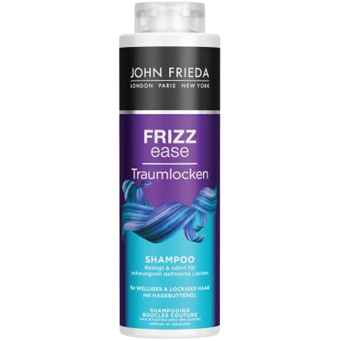 John Frieda TRAUMLOCKEN SHAMPOO - VALUE SIZE: 500 ML - FRIZZ EASE SERIES - HAIR TYPE: CURLY, WAVY, UNRULY - CABINET SIZE - Image 1