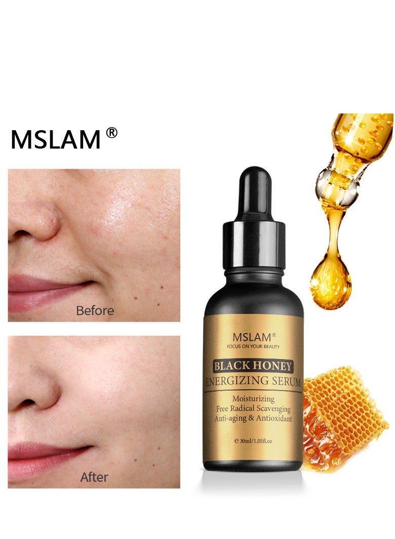 ام اس ال اي ام سيروم تفتيح الوجه ، سيروم مزيل البقع الداكنة بالعسل الأسود ، مرطب للوجه للنساء مضاد للشيخوخة ، يقلل من البقع الداكنة ، يعزز مرونة البشرة 30 جم - Image 1