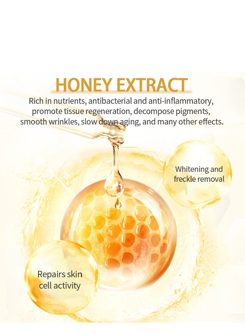 ام اس ال اي ام سيروم تفتيح الوجه ، سيروم مزيل البقع الداكنة بالعسل الأسود ، مرطب للوجه للنساء مضاد للشيخوخة ، يقلل من البقع الداكنة ، يعزز مرونة البشرة 30 جم - Image 5