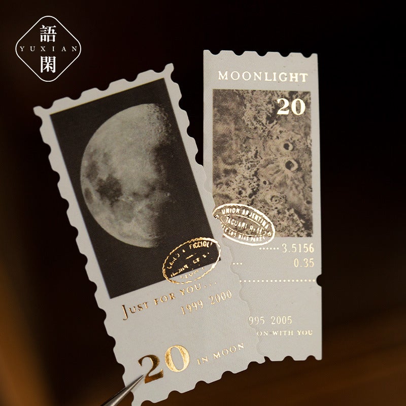 Travel Memories Gold Foil Stamp Tape Stamp Journal Phone Case Base Decoration Stickers Journal Essentials - Image 3