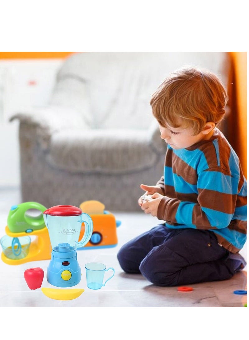 أواني المطبخ للأطفال محاكاة الأجهزة المنزلية الكهربائية الصغيرة مع لعبة الإضاءة - Image 2