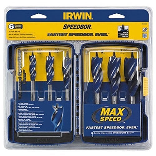IRWIN مجموعة مثاقب الخشب IRWIN Tools SPEEDBOR Max Speed، 6 قطع، 3041006 - Image 1