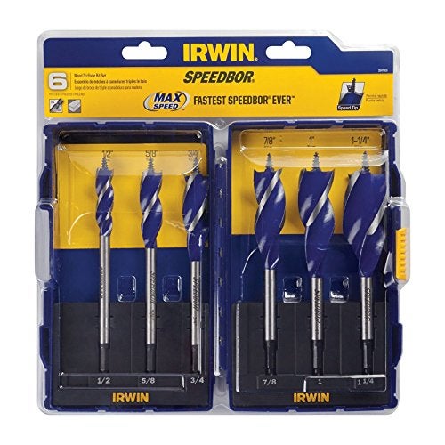 IRWIN مجموعة مثاقب الخشب IRWIN Tools SPEEDBOR Max Speed، 6 قطع، 3041006 - Image 3