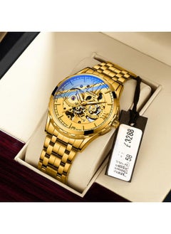 NIBEMINENT 202 New Automatic Mechanical Watch Hollow Men's Waterproof Luminous Fashion Business One-piece Delivery 