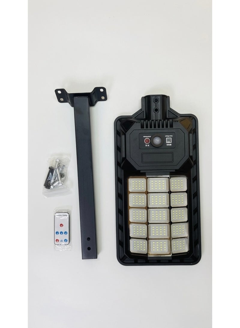 ZB-T101 Ultra Bright Solar LED Floodlight, 1500W, PIR Motion Sensor, IP65 Waterproof with Remote Control - Black - Image 4