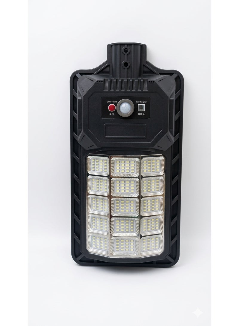 ZB-T101 Ultra Bright Solar LED Floodlight, 1500W, PIR Motion Sensor, IP65 Waterproof with Remote Control - Black - Image 3