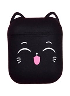 NIBEMINENT Cute Cat Wireless Apple AirPods Case Black  - Image 1
