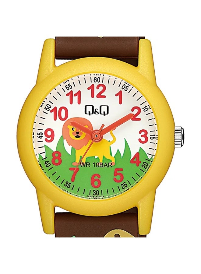 Q&Q Kids Unisex Analog Quartz Watch V22A-019VY with Lion Design - Image 2