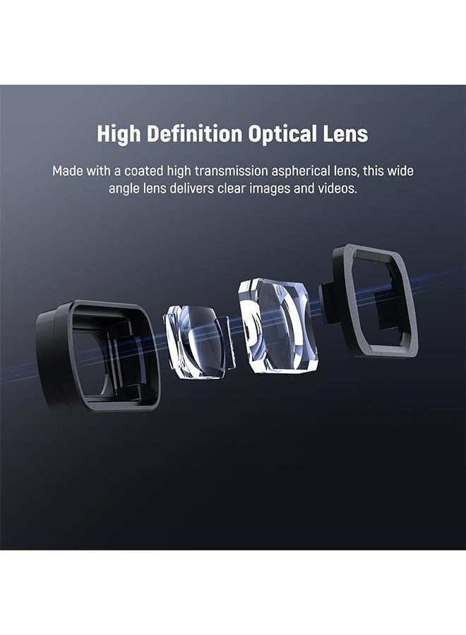 Neewer NEEWER 0.75X Wide Angle Lens Compatible with DJI OSMO Pocket 3 Creator Combo Accessories, Expanded FOV of 108°, Magnetic Coated Aspherical Action Camera Lens, LS-45  - Image 4
