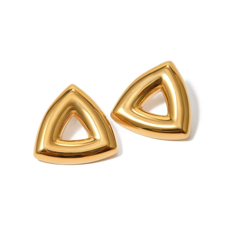 Golden Stainless Steel Earring - Image 1