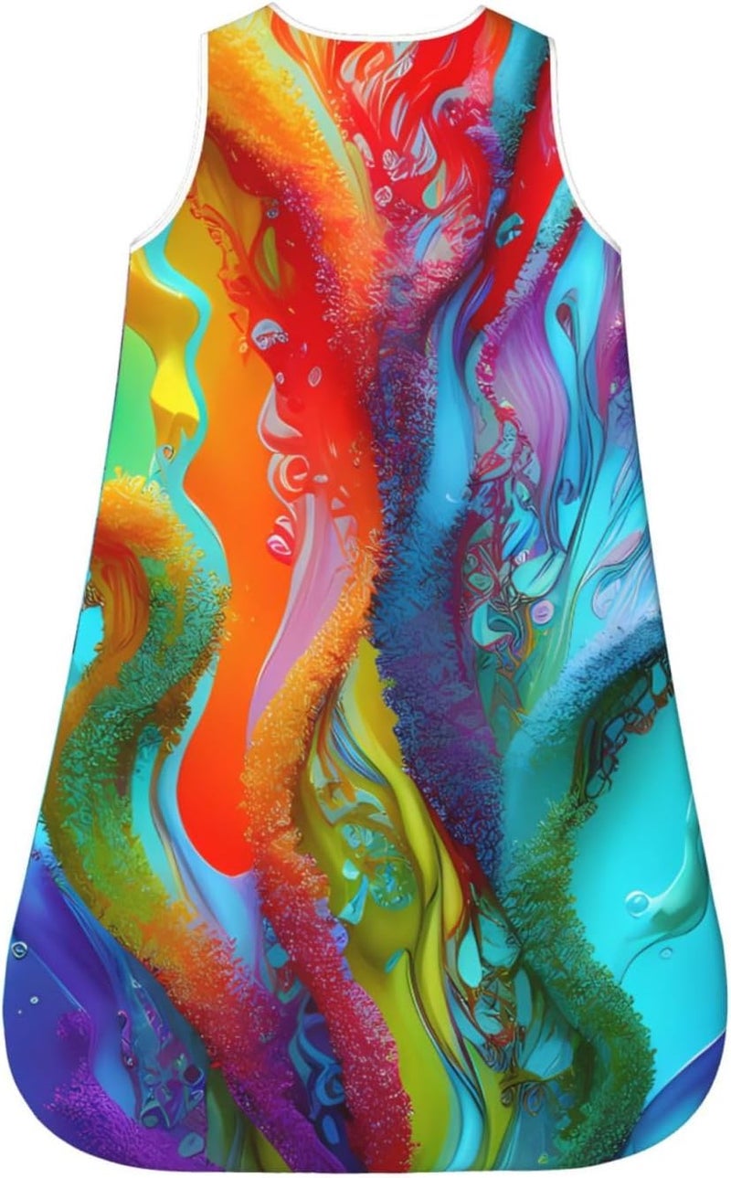 Chic Colorful Artistic Baby Wearable Blanket Infant Boys Girls Sleeping Bags for Newborn Large - Image 2
