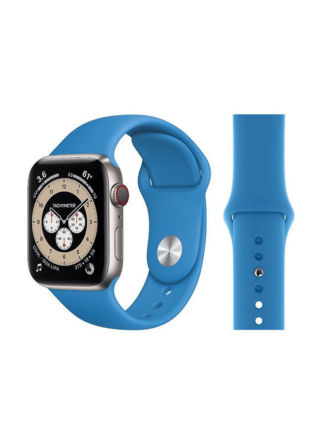 NIBEMINENT Replacement Band For Apple Watch Series 6/SE/5/4/3/2/1 Surf Blue