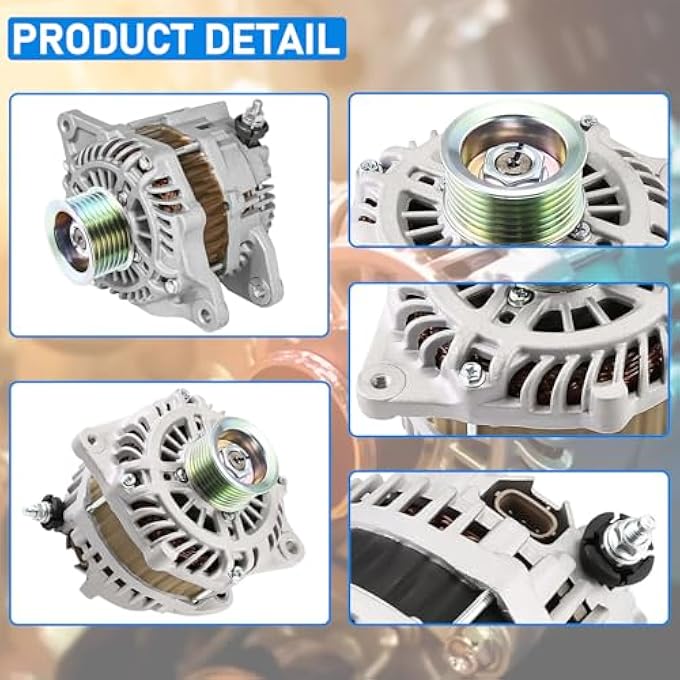 BOMLING Alternator 11341 Fit for Nissan Altima 2007-2010 3.5L for Maxima 2009-2011 3.5L for Murano 2009 3.5L Replaces 23100-1AA1A 23100-1AA1B 23100-JA11A 23100-JA11AR - Image 5