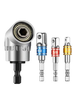 4 PCS Impact Socket Adapter Impact Driver Socket Adapter Extension Bar Set High Speed Nut Driver Tool Kits for Square Socket Turn Power Drill Into Nut Driver