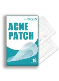 +1HEROLABS +1HEROLABS Microdart Acne Patch (18 Patches) - Hyaluronate, Salicylic Acid, Vitamin C, Microdart Pimple Patch for Deep, Early Stage and Hidden Pimples (18 Count (Pack of 1))  - Image 1