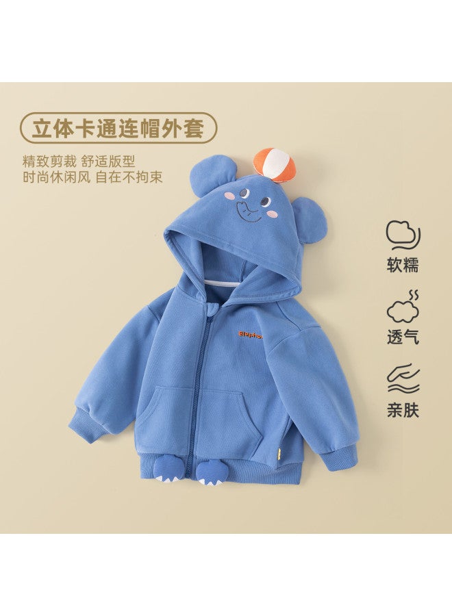 Doodle Home جاكيت أطفال عصري بغطاء رأس - معاطف خريفية للأولاد والبنات - Image 2