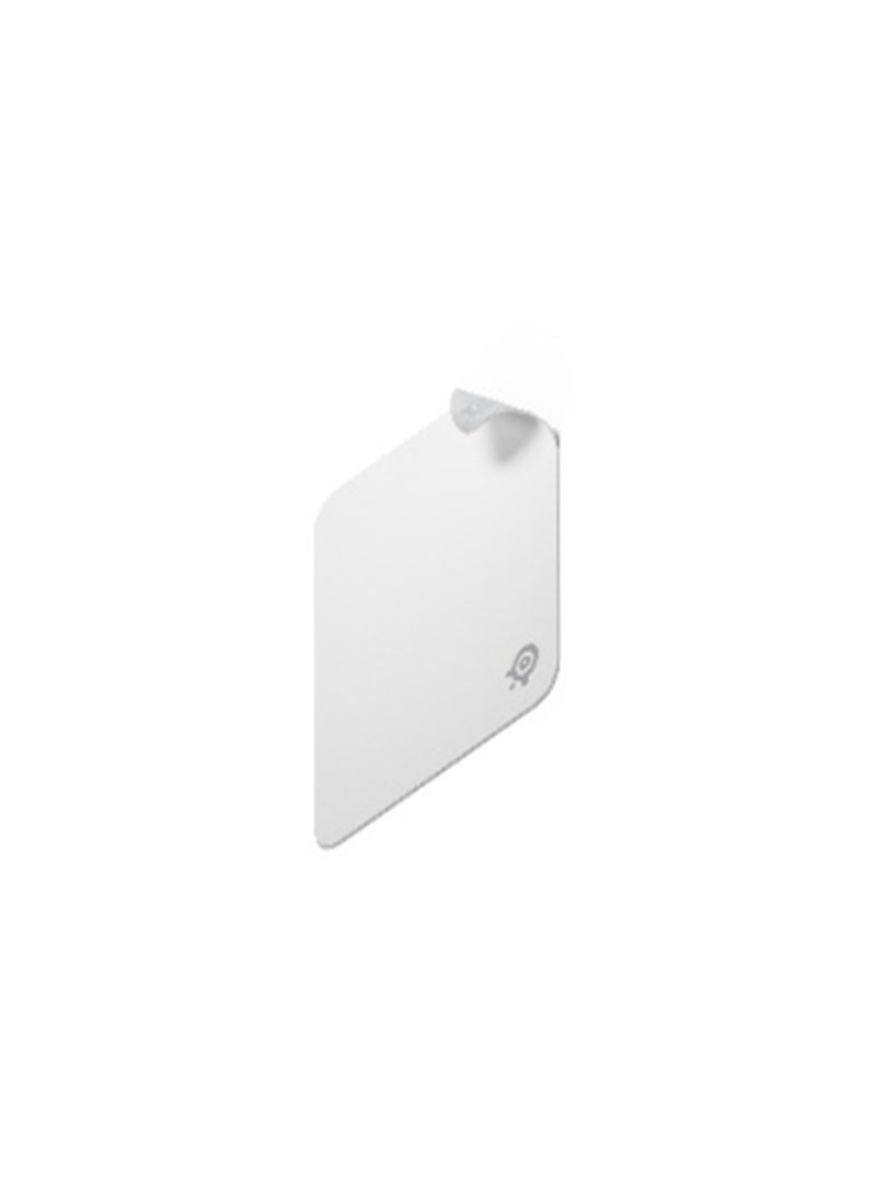 steelseries QcK Cloth Gaming Mouse Pad - Exclusive Micro-Woven Surface - Optimized for Gaming Sensors - Maximum Control - Size M - White - Image 4