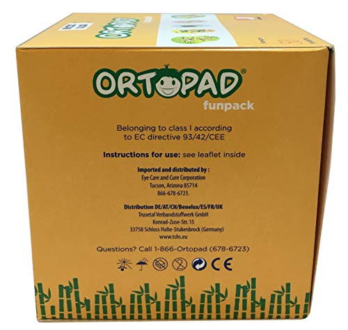 Ortopad Ortopad® Bamboo Fun Pack Eye Patches, 50/Box (Medium Size, 2-4 yrs) Hedgehog Pack  - Image 5