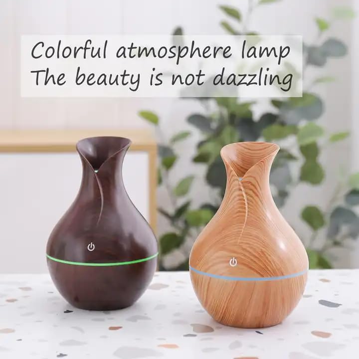 Birvan 2 in 1 Pot-Shaped Cool Mist humidifier and Essential Oil Diffuser with Colorful Ambient Lighting Will revitalize Your Space and Make it The for Your Home, Office, or car. - Image 5